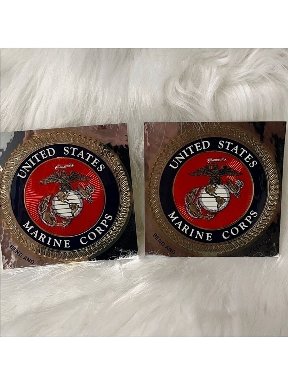 UNITED STATES MARINE CORPS ROUND STICKER X2​​